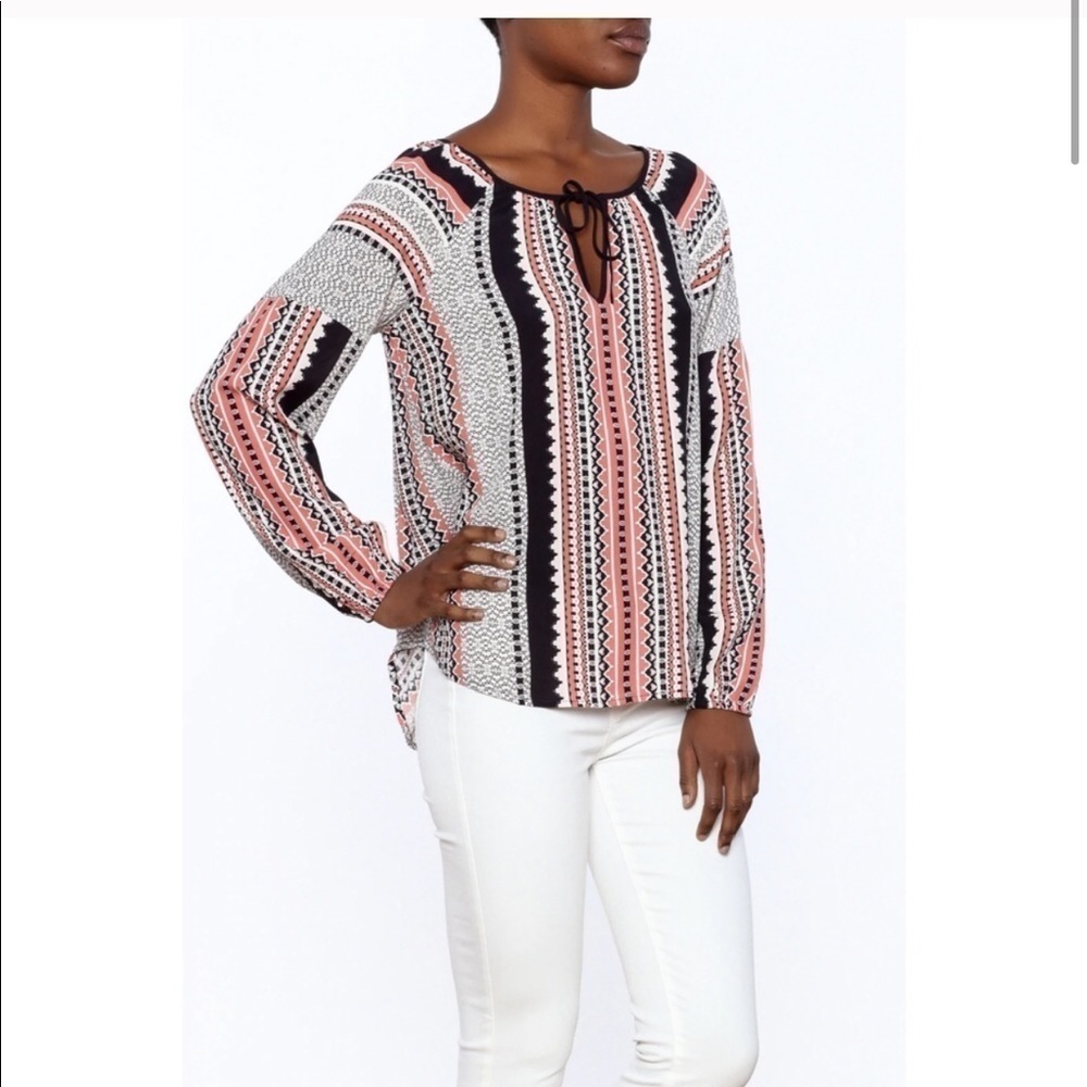 Sanctuary Lana Patchwork Peasant Blouse